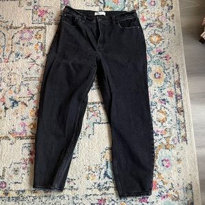 A&F Black Dad Jeans